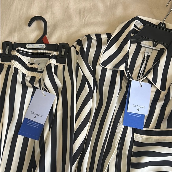 La Ligne Target Striped Black and White Pant set 1X NWT - Picture 5 of 8